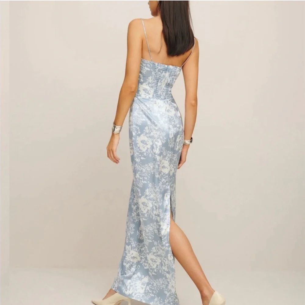 Reformation Blue Floral Maxi Dress - Picture 3 of 6